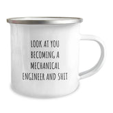 Mechanical Engineer Gifts, Funny Quote, Christmas Unique Gifts for Men from Friends and Family - 12oz Stainless Steel Camping Mug - Image 2